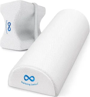 Everlasting Comfort Knee Pillow & Half Moon Pillow - Sleep Harmony Set for Pain Relief & Postural Support - Align Your Spine, Relieve Pressure, and Enhance Comfort