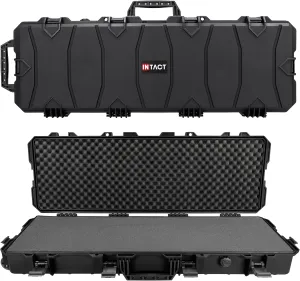 Eylar 39 Inch Intact Series Rolling Hard Rifle Case, Lightweight and Durable Stacker Design with Foam