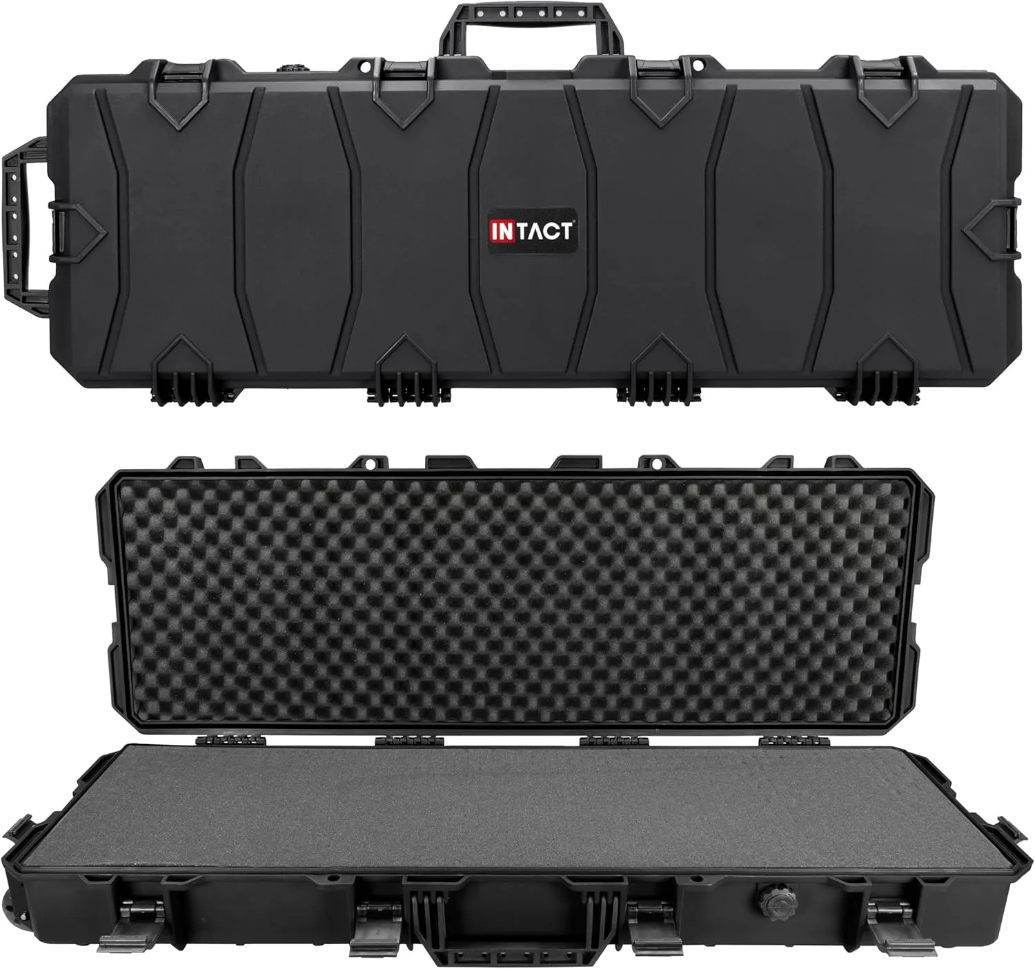Eylar 39 Inch Intact Series Rolling Hard Rifle Case, Lightweight and Durable Stacker Design with Foam