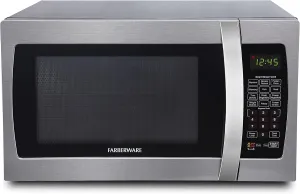 Farberware FMO13AHTBKI Professional 1.3 Cu. Ft. 1100-Watt Microwave Oven with Sensor, Stainless Steel