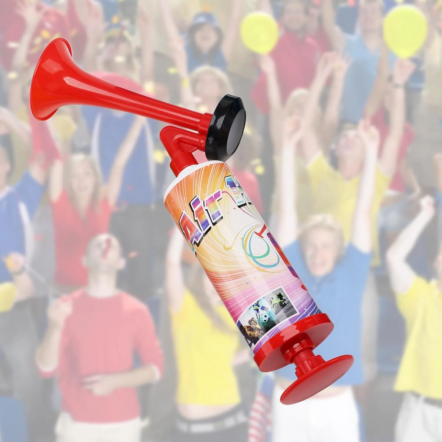 FARBIN Mini Air Horn Hand Pumps Kids Noisemakers Toys Gift, Loud Noise Maker Non-Toxic Party Horns for Children, Hand-held Air Horn for Sporting Events Contest and Parties (Mini handheld horn 5pcs)