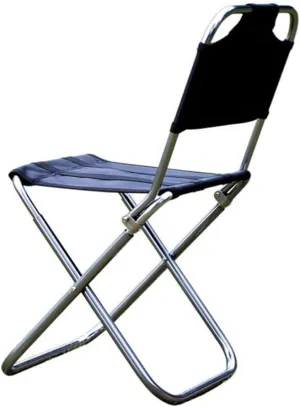 Fishing and Camping Chair Aluminum Alloy Foldable Stool Foot Rest Lightweight for Outdoor Activities