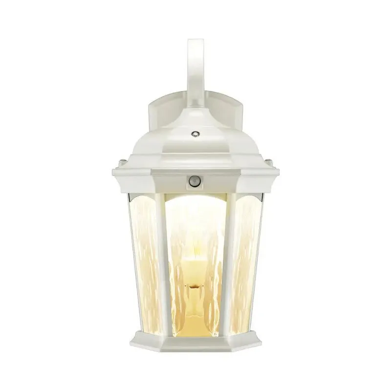 Flickering Flame Lantern, 12.5 Watt, 1200 Lumens, 3000K, Dusk-to-Dawn   Motion Sensor, 120V