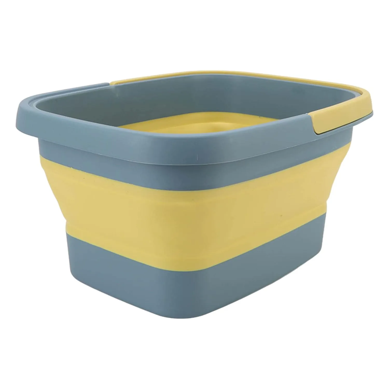 Foldable Foot Tub Portable Foot Massage Bath Bucket - Silicone Spa Basin with Handle, Ideal for Home, Camping, and Outdoor Use, Green (Green)