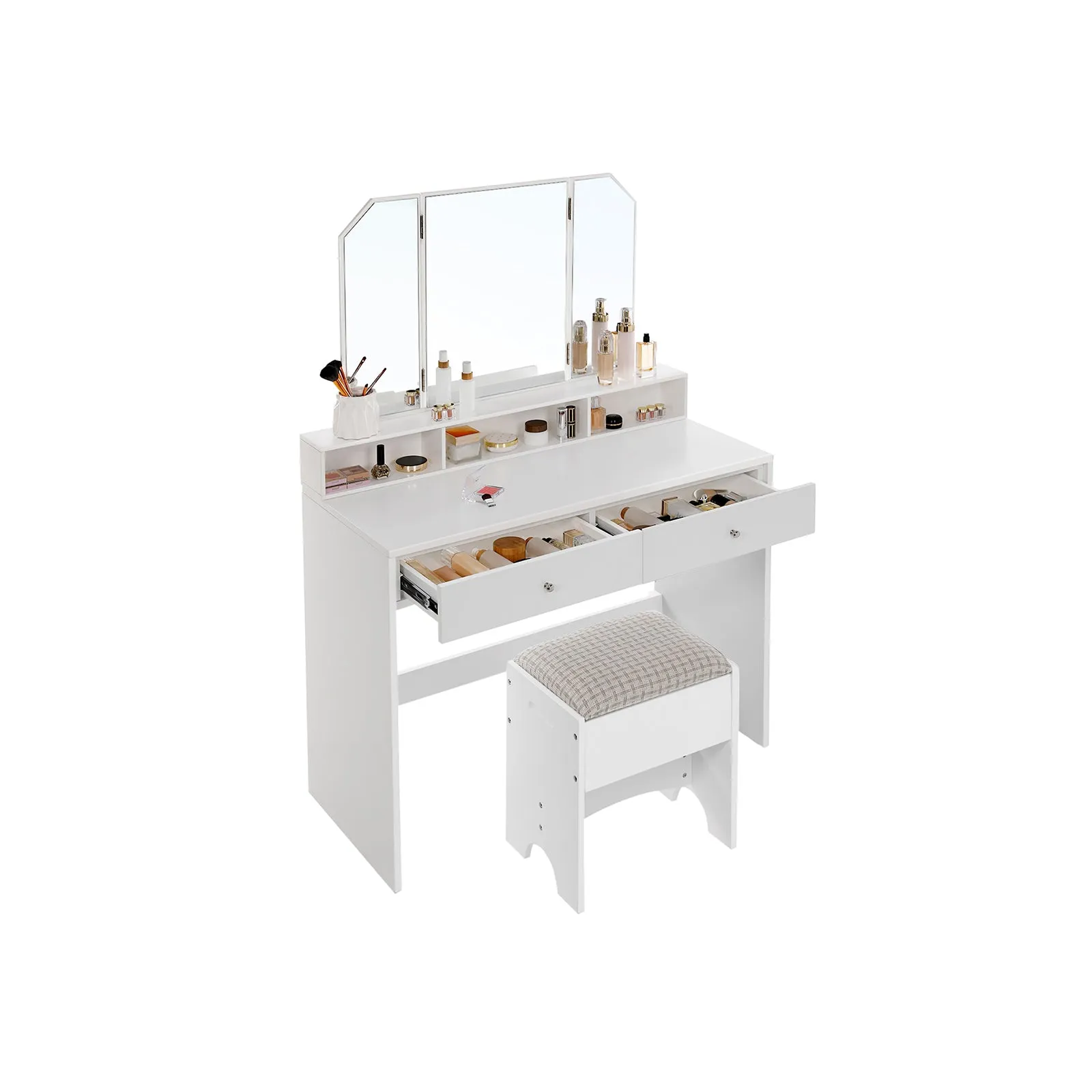 Foldable Mirror Vanity Set