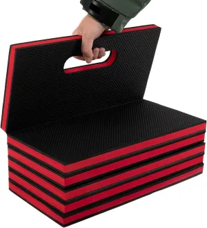 Foldable Thick EVA Mat, Folding Thick Mat with Carrying Handles Mechanic Mat for Working Under Car, Kneeling Mat for Garage, Picnicking, Gardening, Foam Sleeping Mat for Camping, Home Gym
