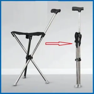Foldable Travel Walking Stick - Ultra-Light Cane Support