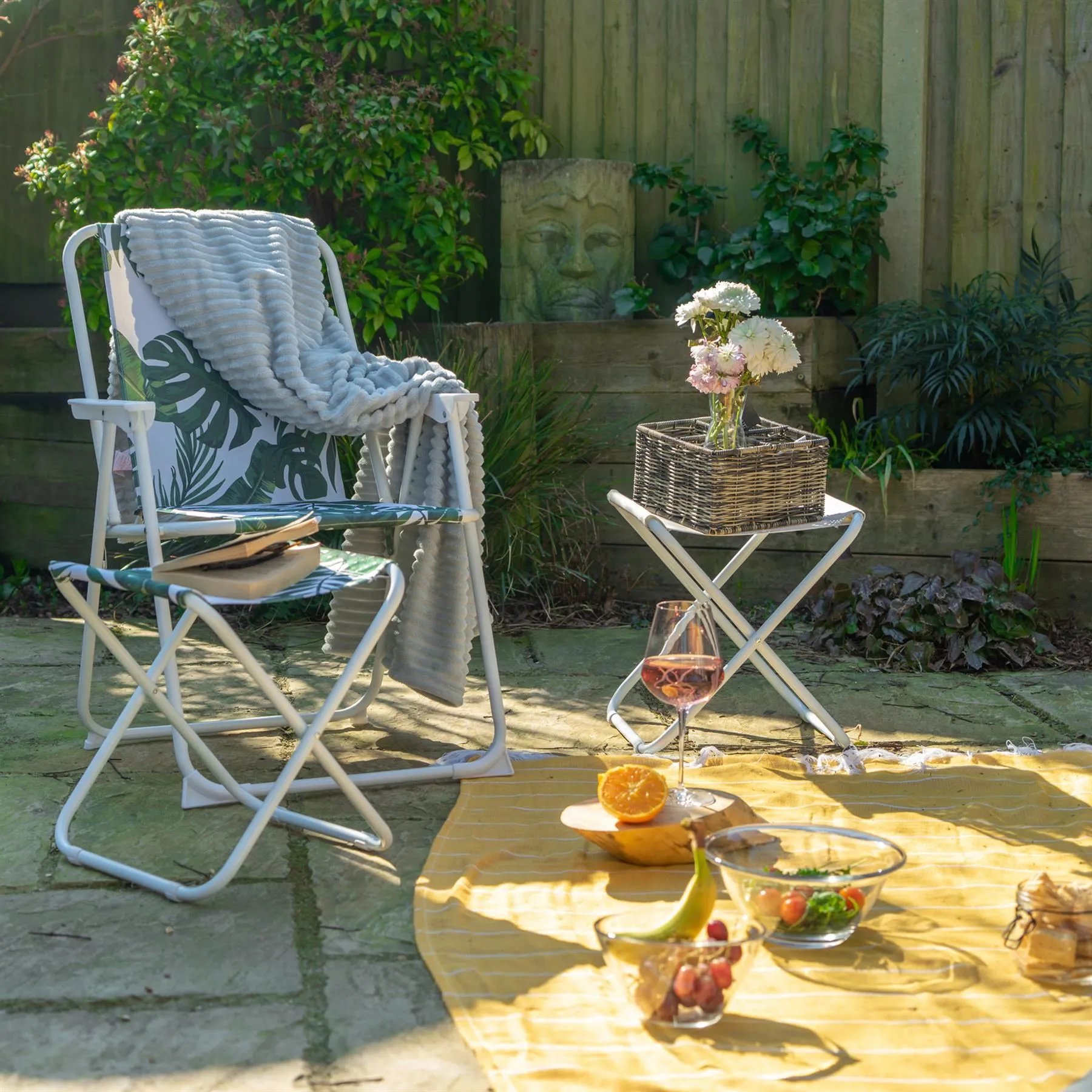 Folding Canvas Camping Stool