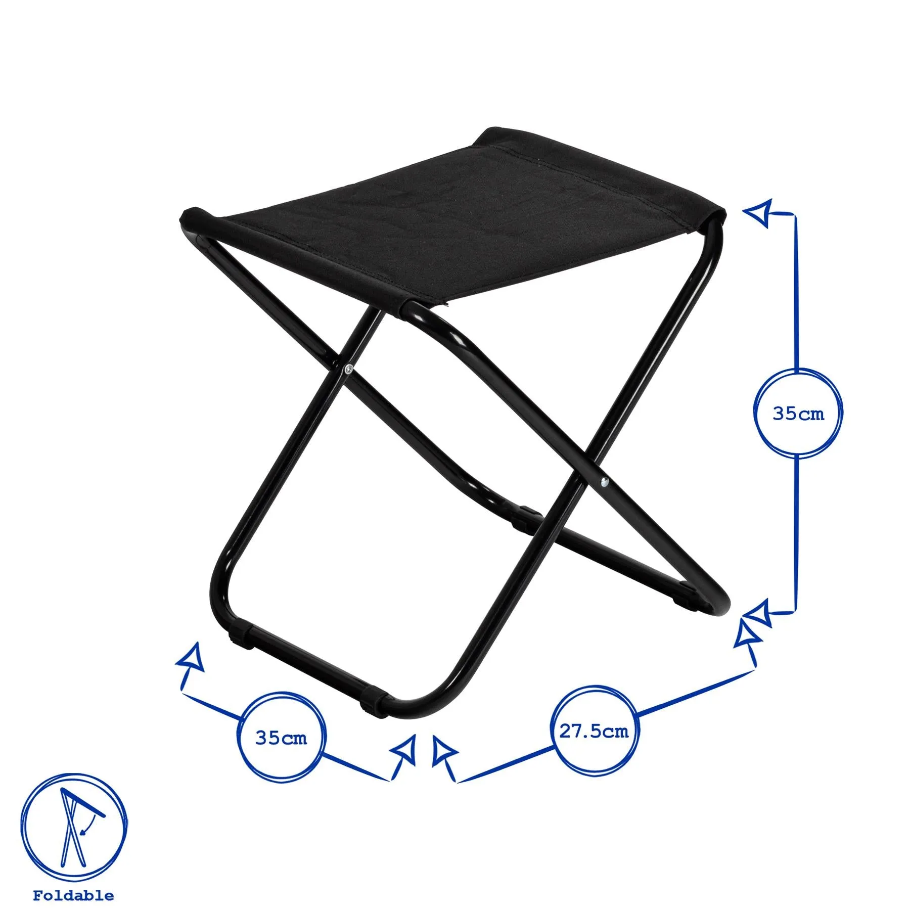 Folding Canvas Camping Stool
