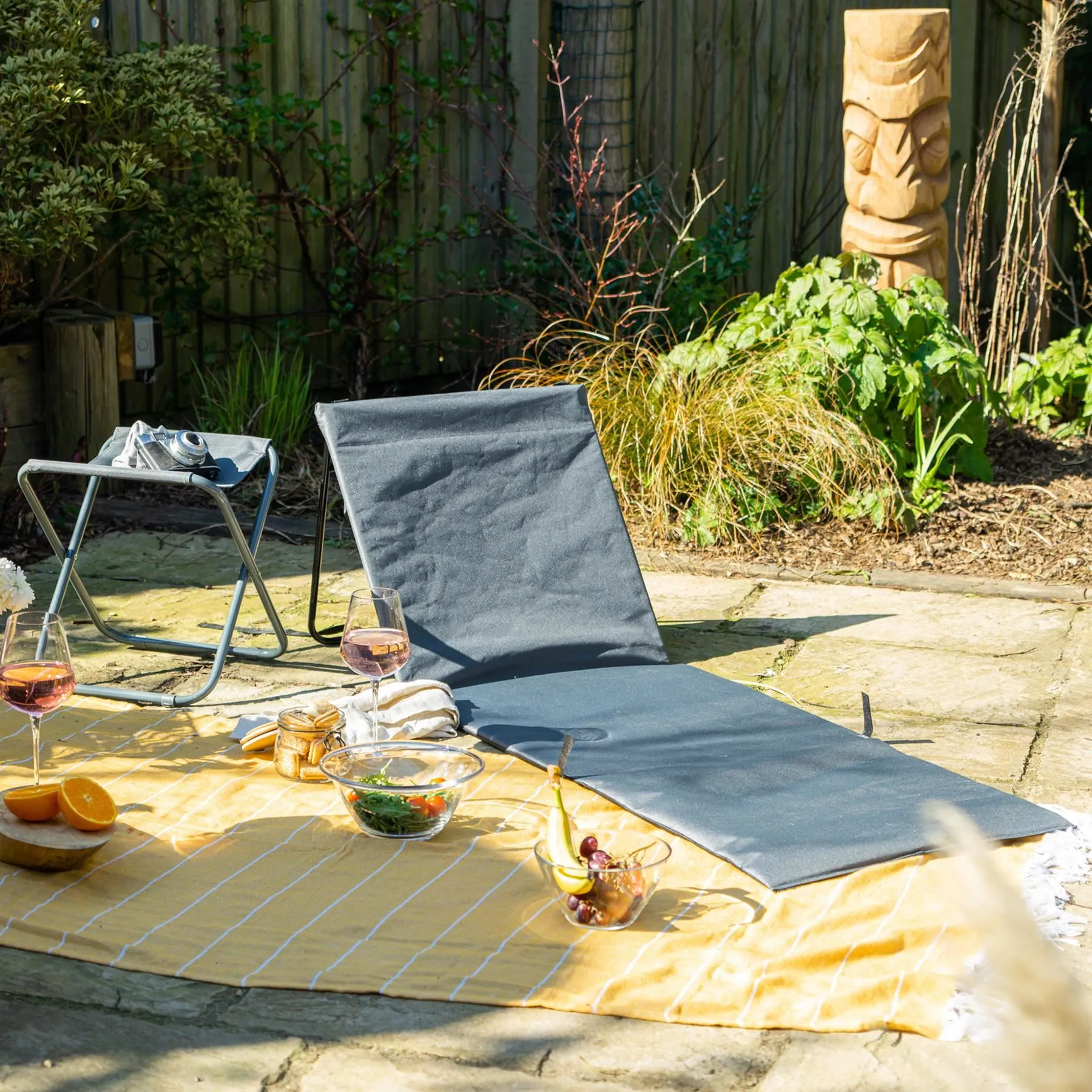 Folding Canvas Camping Stool