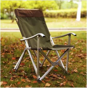 Folding Chairs Outdoor Chair Portable for Relax Camping Fishing Backrest Stool Aluminum Alloy Leisure Beach Hiking Lawn