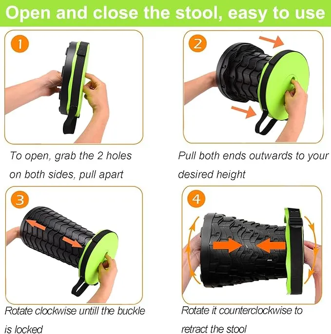 Folding Portable Stool Telescopic Chair