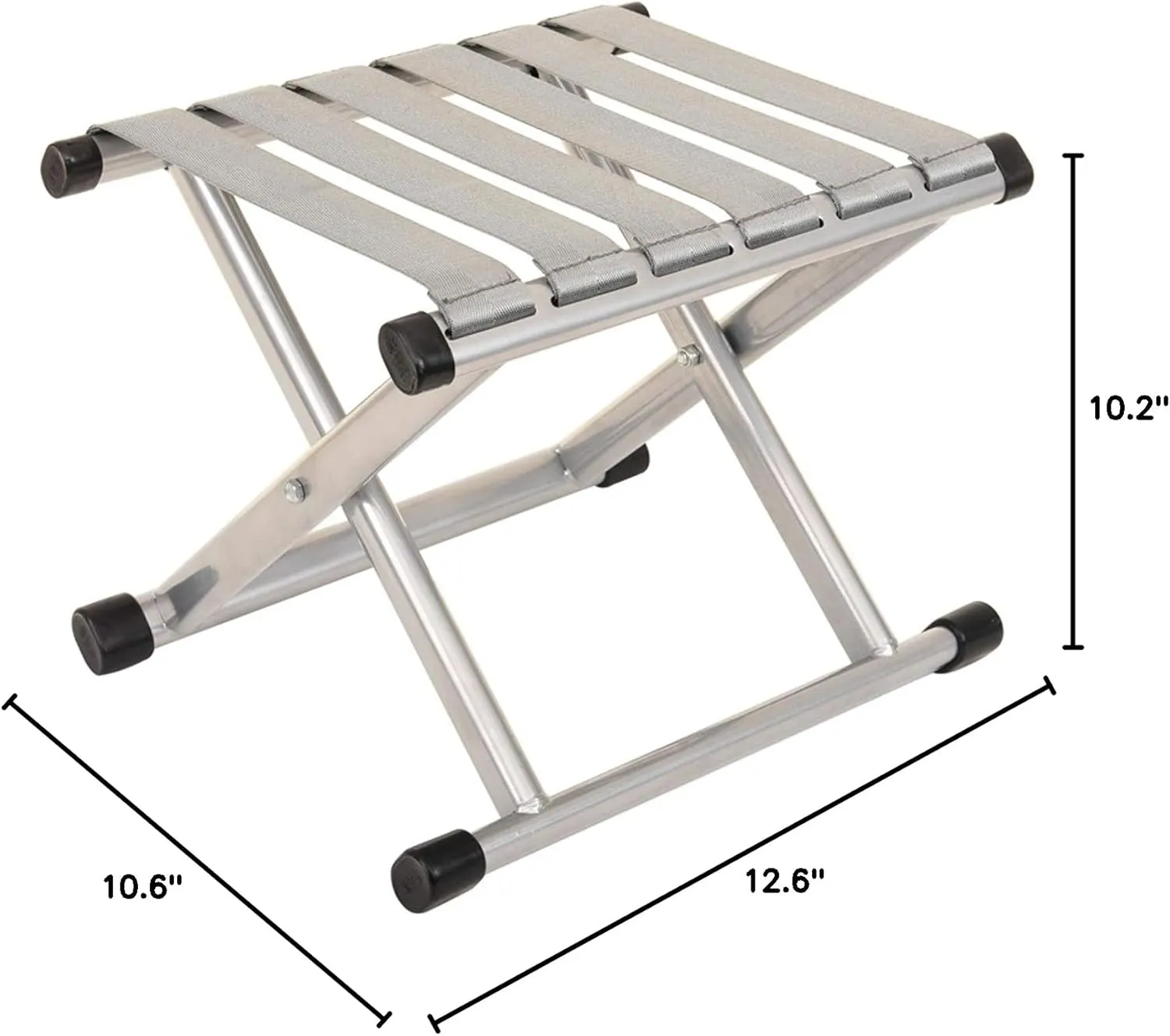 Folding Stool 15.7 Height 13.7Height Two Size Duty Camping Stool Outdoor Portable Chair Hold up to 330 Lbs for Walking Hiking Fishing