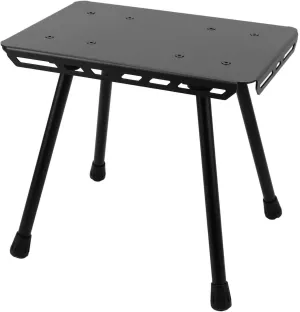 Folding Stool, Camping Stool, Portable Folding Stool, Mini Chair Outdoor Portable Seat, Aluminum Oxford Fabric Seat Cushion for Outdoor Walking, Hiking, Fishing, Hunting (Black)
