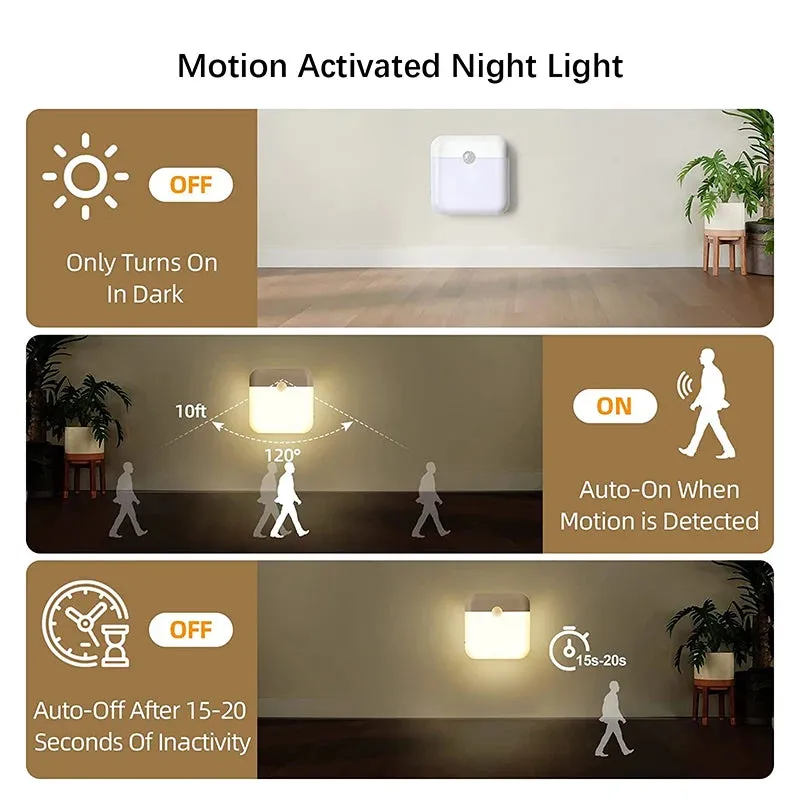 for LED Intelligent Wall VR-compatible Toilet Lamp, Sensor Wireless Motion Stairs Night Light, Rechargeable Lantern Kitchen Closet Human Camping Summer