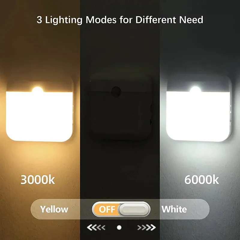 for LED Intelligent Wall VR-compatible Toilet Lamp, Sensor Wireless Motion Stairs Night Light, Rechargeable Lantern Kitchen Closet Human Camping Summer