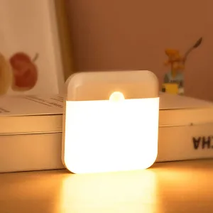 for LED Intelligent Wall VR-compatible Toilet Lamp, Sensor Wireless Motion Stairs Night Light, Rechargeable Lantern Kitchen Closet Human Camping Summer