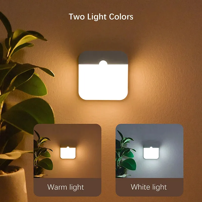 for LED Intelligent Wall VR-compatible Toilet Lamp, Sensor Wireless Motion Stairs Night Light, Rechargeable Lantern Kitchen Closet Human Camping Summer