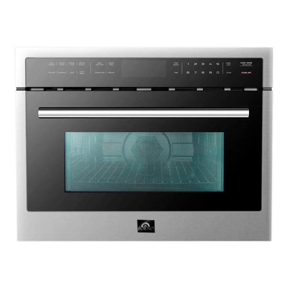 Forno 24 in. 1.6 cu. ft. Built-In Compact Convection Microwave Oven (FMWDR3093-24)
