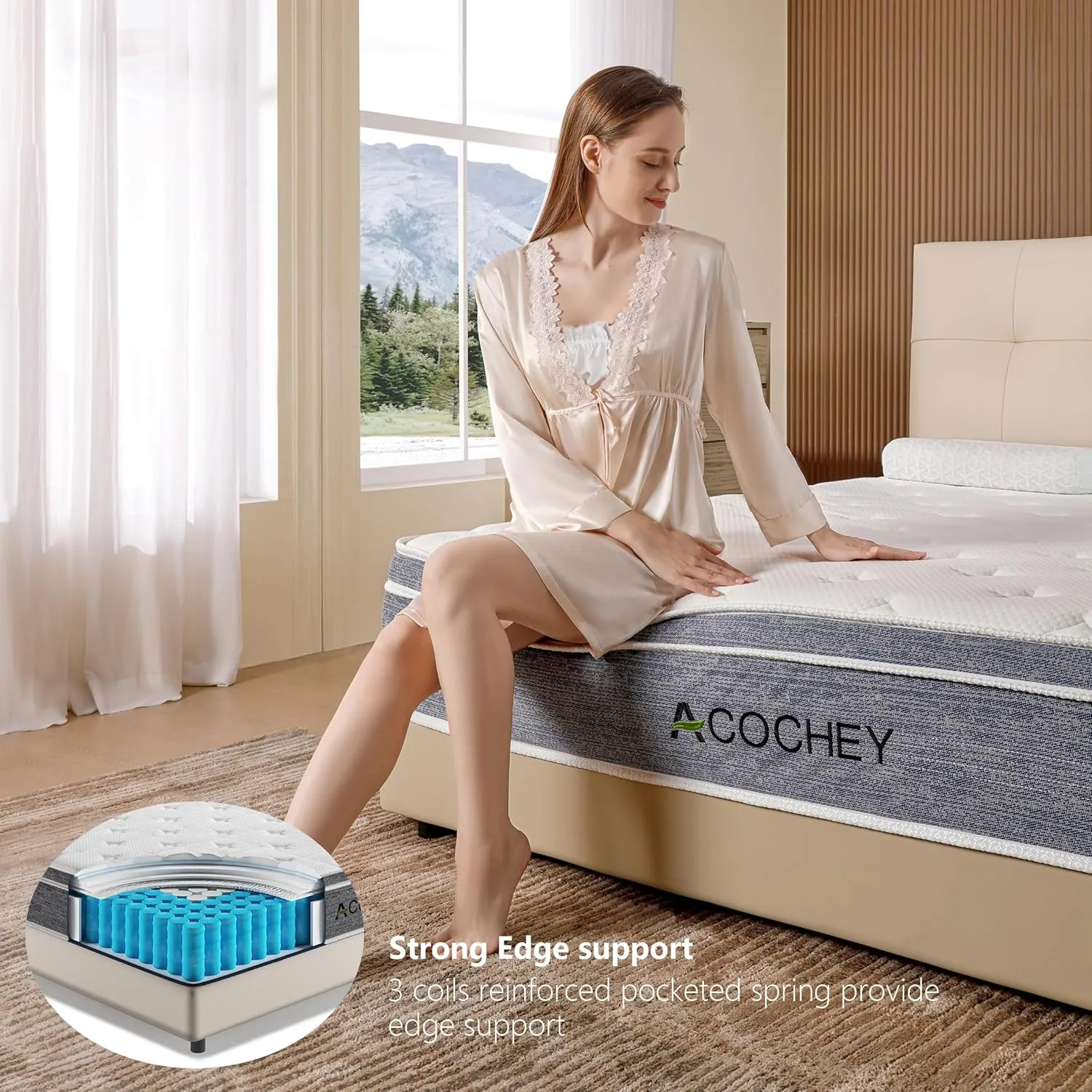 Full Mattress in a Box,10 Inch Full Size Mattress,Gel Memory Foam Medium Firm Grey Hyrid Matress,Quality Comfort and Adaptive Support Breathable Cooling,CertiPUR-US