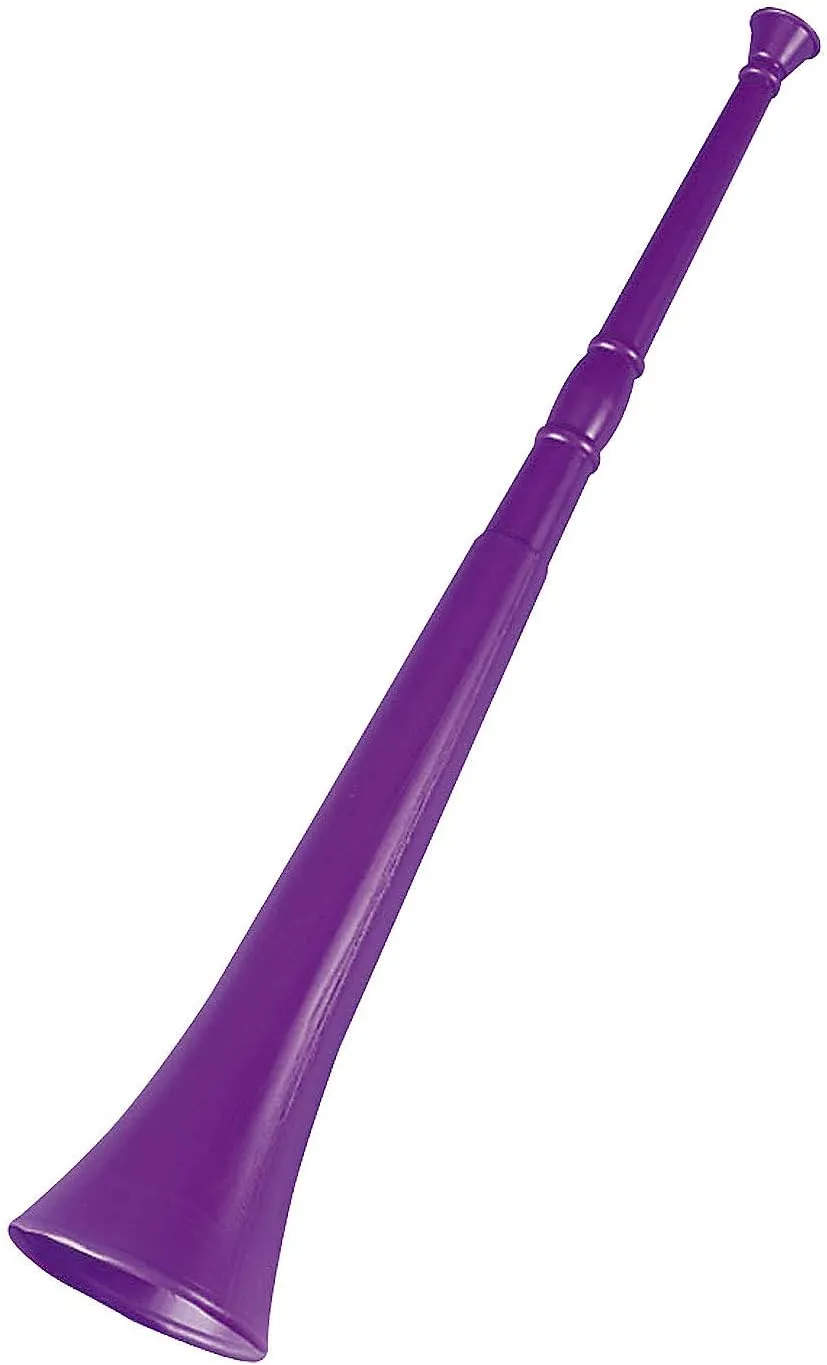 Fun Express Purple Stadium Horns (Set of 12 noisemakers) School Spirit Supplies