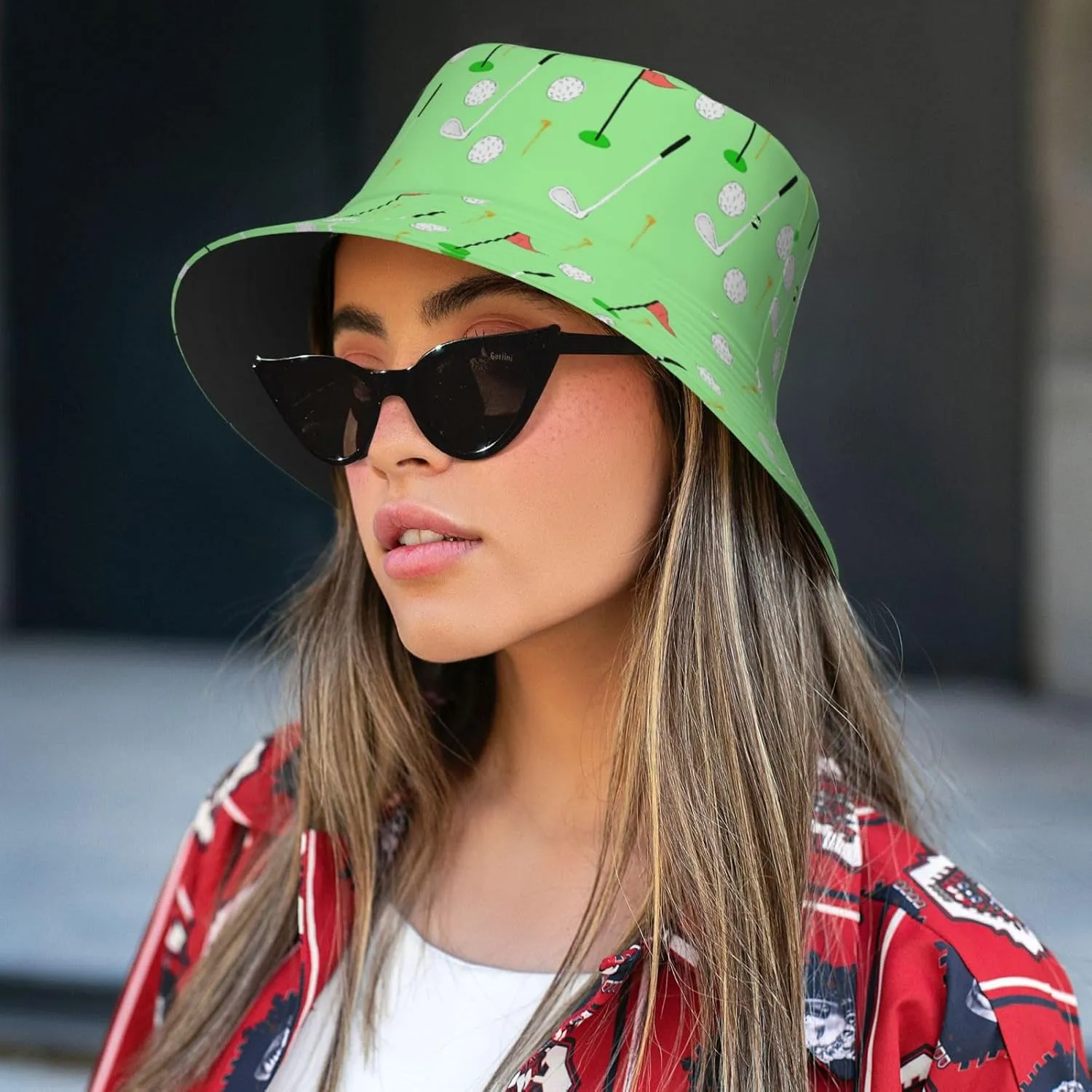Funny Golf Sports Buckets Hats Travel Beach Sun Hat Packable Cap for Women and Men