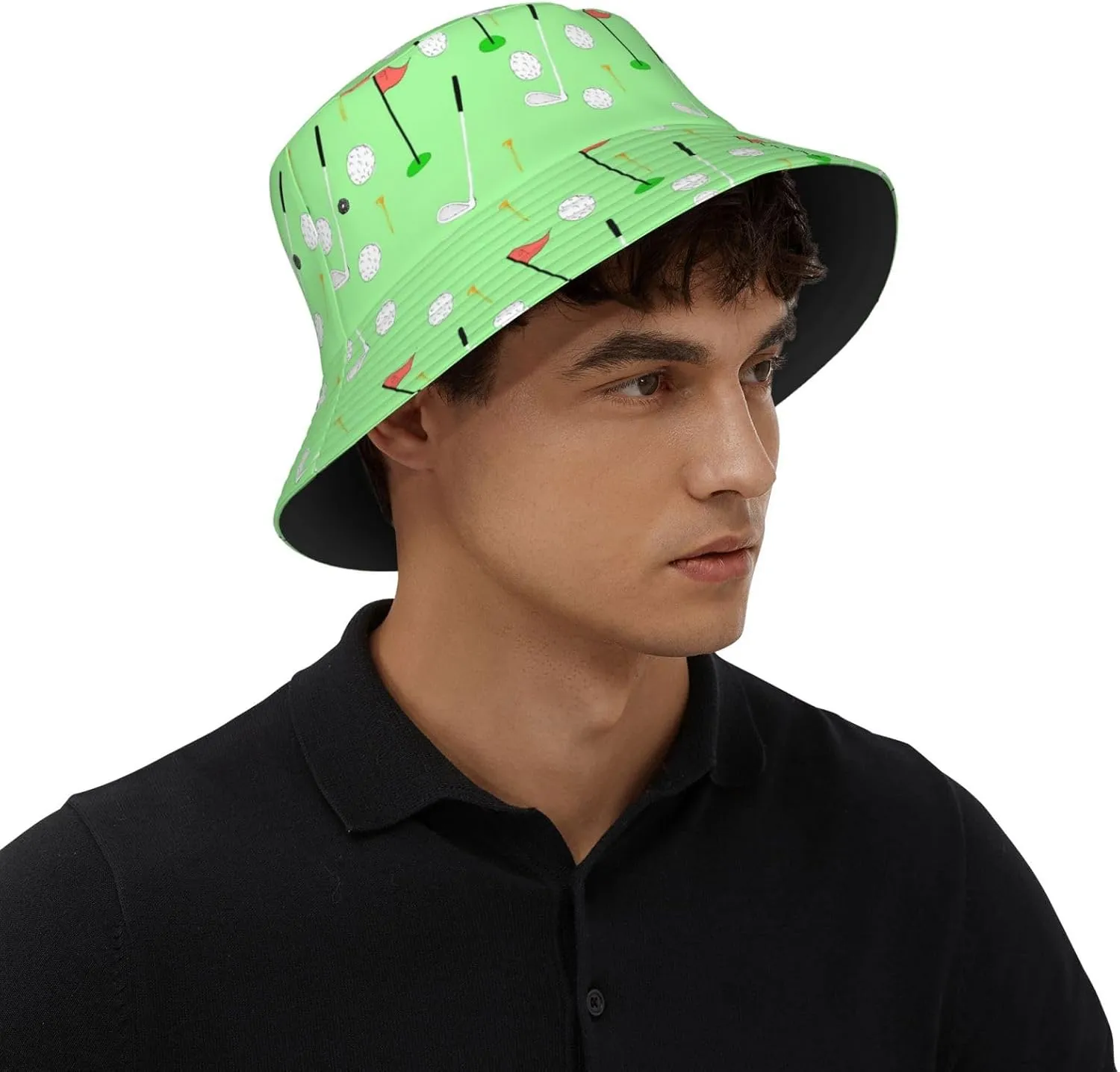 Funny Golf Sports Buckets Hats Travel Beach Sun Hat Packable Cap for Women and Men