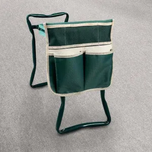 Garden Kneeling Stool Tool with Small Cloth Bag for Comfort and Support