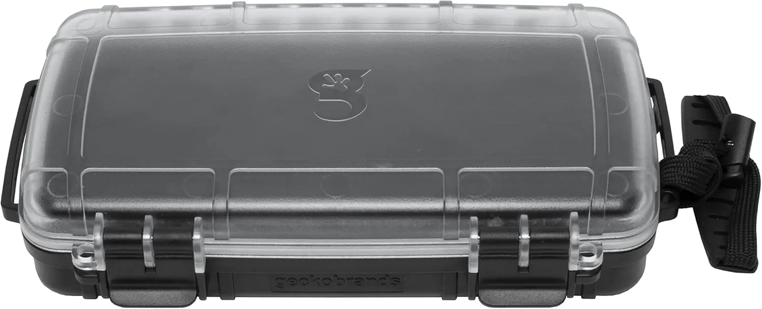 geckobrands Waterproof Dry Box with Silicone Liner – Durable, Dust-Proof, Crush-Proof Storage for Electronics and Gear
