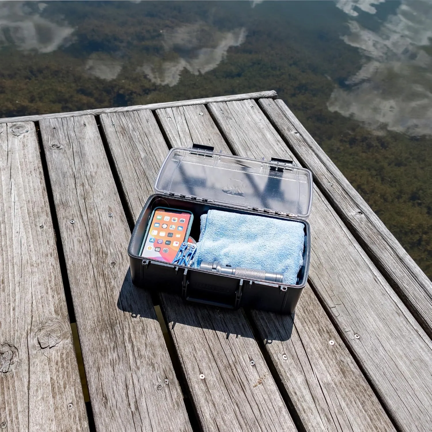 geckobrands Waterproof Dry Box with Silicone Liner – Durable, Dust-Proof, Crush-Proof Storage for Electronics and Gear