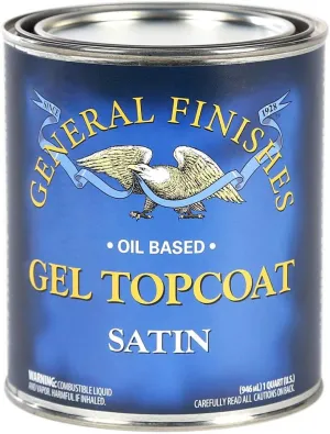General Finishes Oil Based Gel Topcoat, 1 Quart, Satin