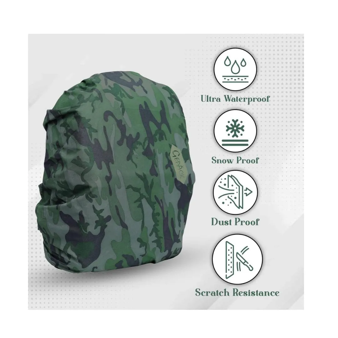 GEPACK Polyester Waterproof Cover for Backpack Adjustable Rucksake Bag Cover  35 LTR)