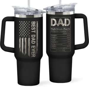 Gifts for Dad from Daughter, Son - Dad Gifts - Fathers Day Gift for Dads - Birthday, Father's Day, Christmas Presents for Father - First Time, New Dads Gift Ideas - 40 Oz 2-sided Tumbler