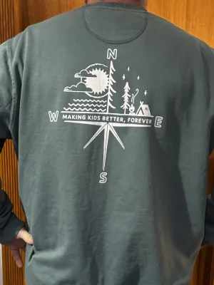 Green Efficient communication Digital-first Sweatshirt Compass