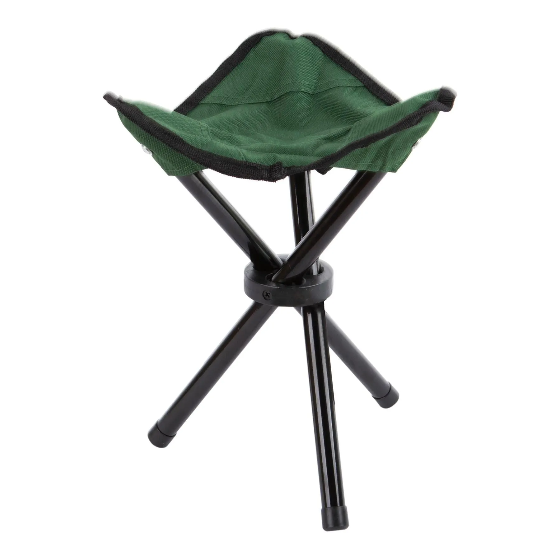Green Foldaway Canvas Camping Stool