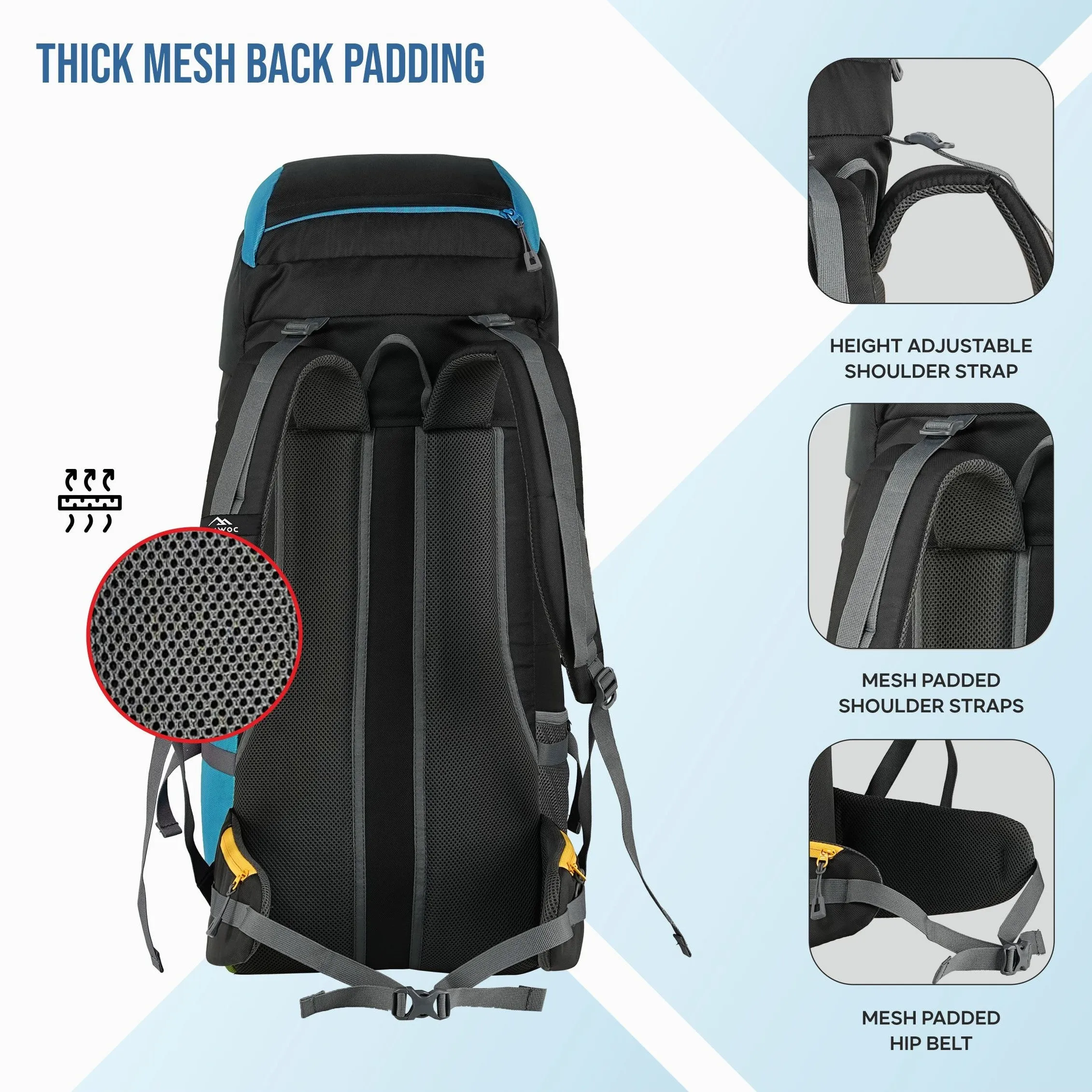 GRITMAX-55 Backpack - Skyblue