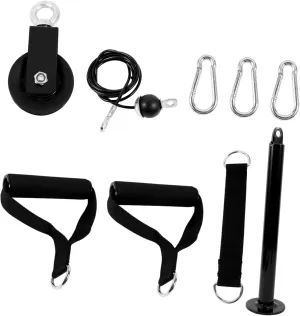 Gym Accessory Set Cable Machine Pulley System Exercise Ropes Strength Training Equipment for Home Use