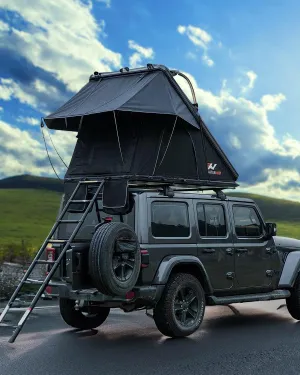 Hard Shell Rooftop Tent - 3-Second Setup, Honeycomb Aluminum Roof, All-Weather Waterproof for SUV/Truck Overlanding (Fits 2-3 People)