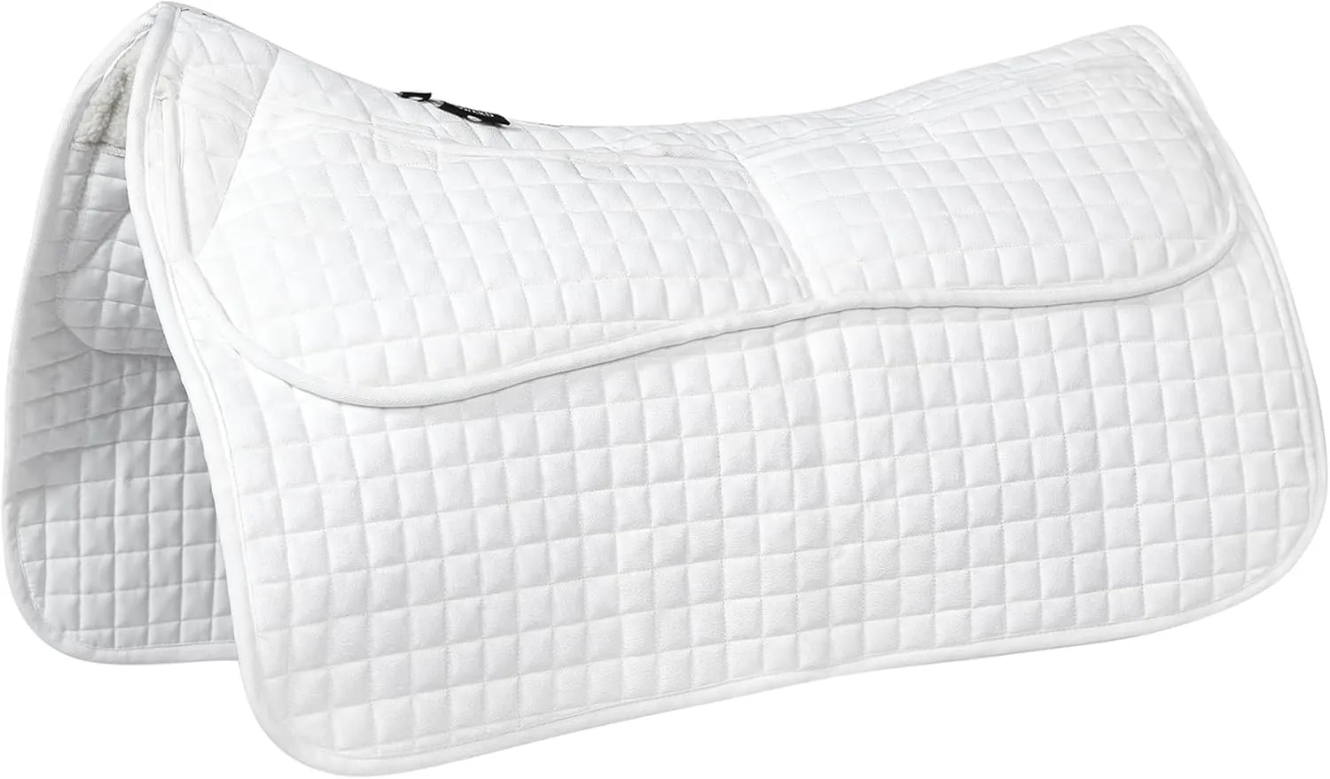 Harrison Howard Diamond Quilted Western Saddle Pad Adjustable Foam Inserts and 4 Pockets Horse Riding Pad with Added Cushioning and Comfort