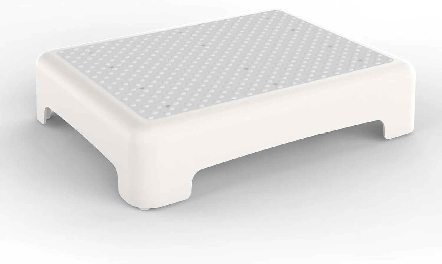 HBTower Step Stool, Mobility Step Stool for Adults & Seniors, Non-Slip Step Platform Indoor and Outdoor, Portable Step Riser, Safety Step for Car, Bedside, Office, Shower, Stairs, White