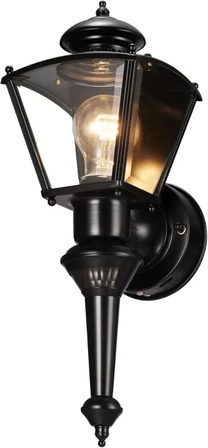 Heath HZ-4150-BK Zenith Motion-Activated Four-Sided Coach Light, Black Brass