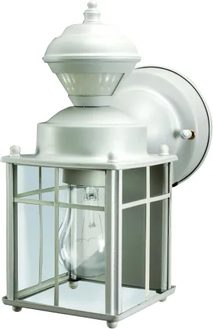Heath Zenith Heathco HZ-4132-MW White Bayside Mission Style Motion Activated Lantern, Bulb Not Included