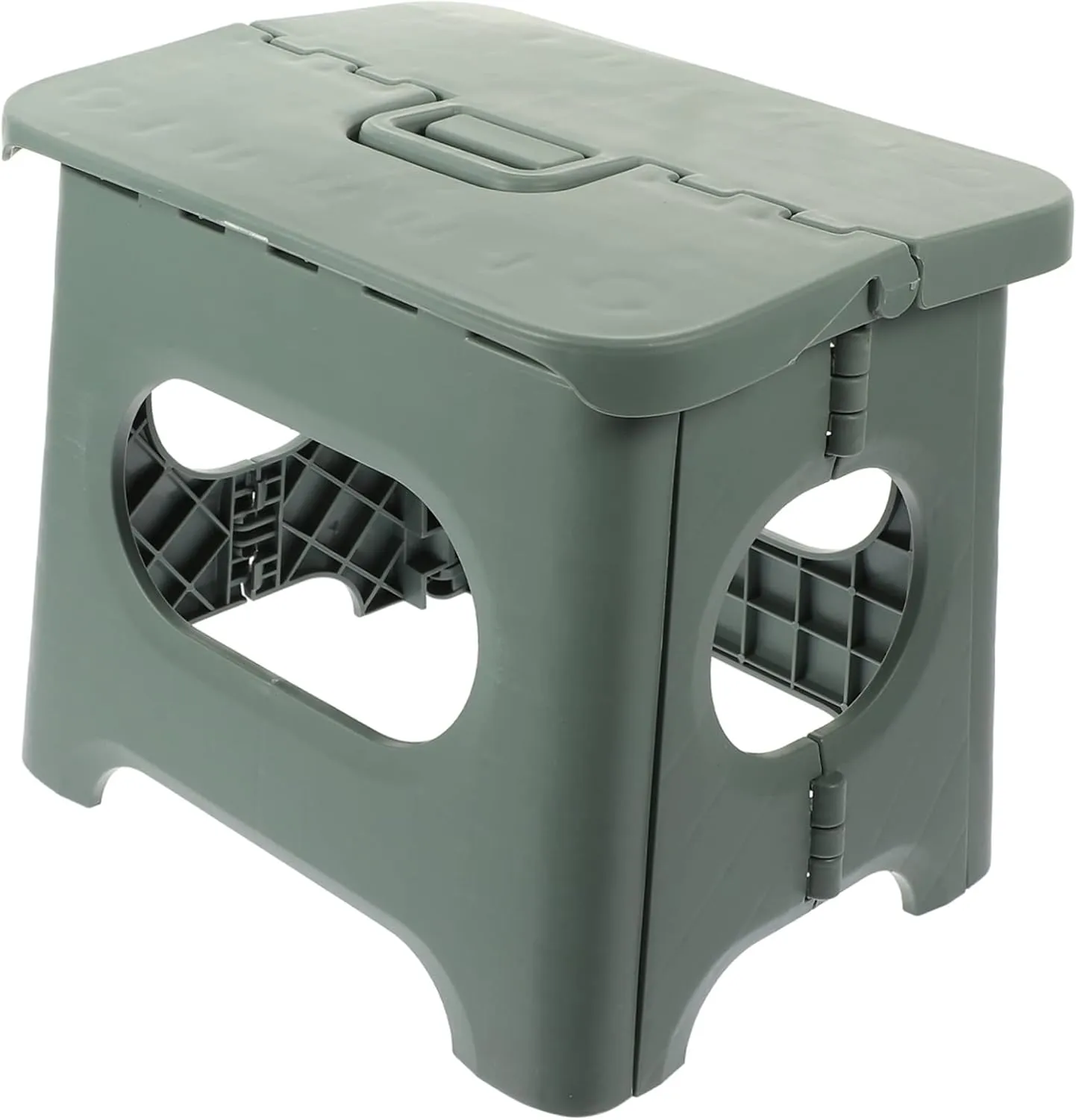 Heavy Duty Folding Stool for Outdoor Fishing Chair Ergonomic Design with Carry Handle Portable Stool for Camping Garden and Home Use