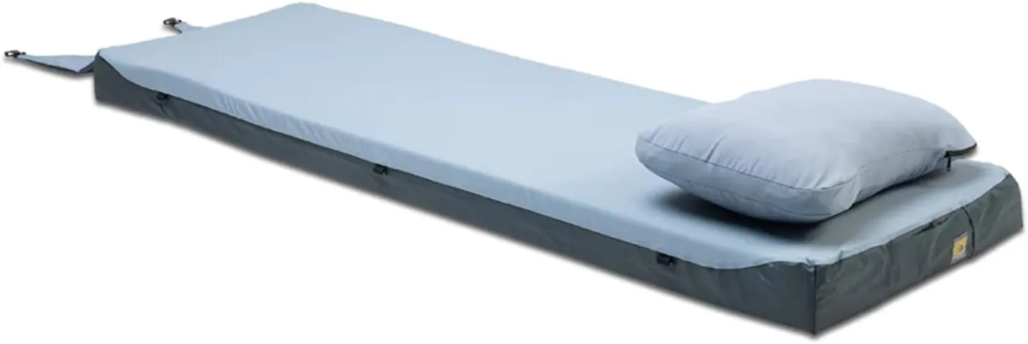 HEST Camp Bundle - Foamy Mattress and Medium Camp Pillow - Memory Foam Camping Mattress and Pillow