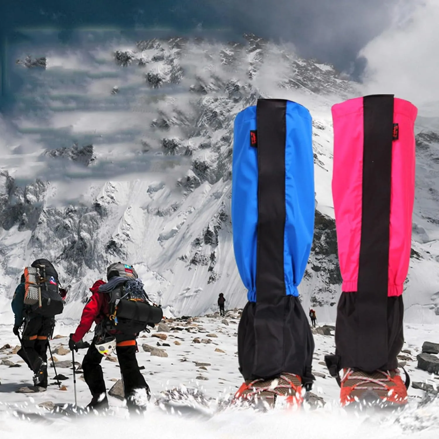 Hiking Gaiters,Adjustable Leg Gaiters,Waterproof Cloth High Leg Cover,Lower Legs Guards,for Outdoor Sports and Outdoor Work