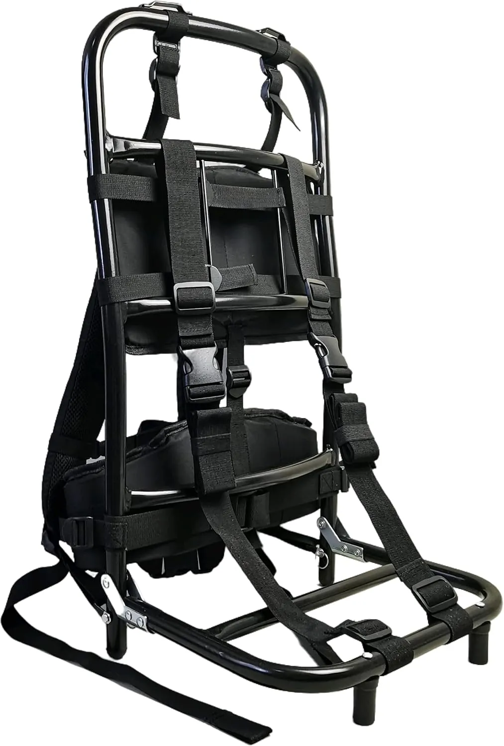 Hiking/Hunting Backpack Frame, Aluminum External Frame Backpack, Lightweight & Foldable 28.7 x 14.6 x 9.8 inche (black)