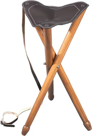HILASON Hunting Tri Leg Portable Stool for Hiking Gardening and Beach