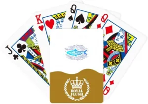 Home Sweet Sea Fish Art Deco Fashion Royal Flush Poker Playing Card Game