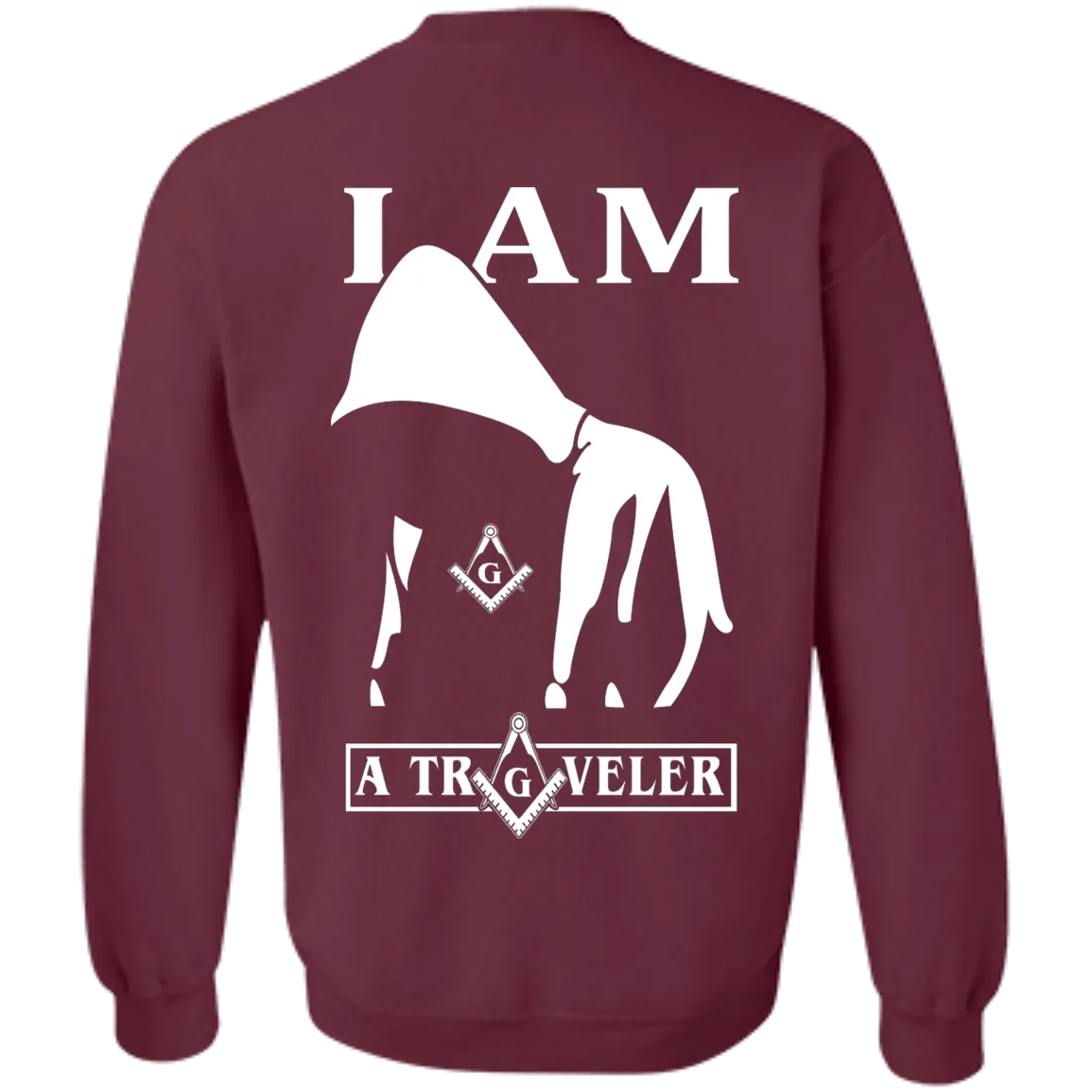 I Am A Traveler Freemason Square & Compass Symbol