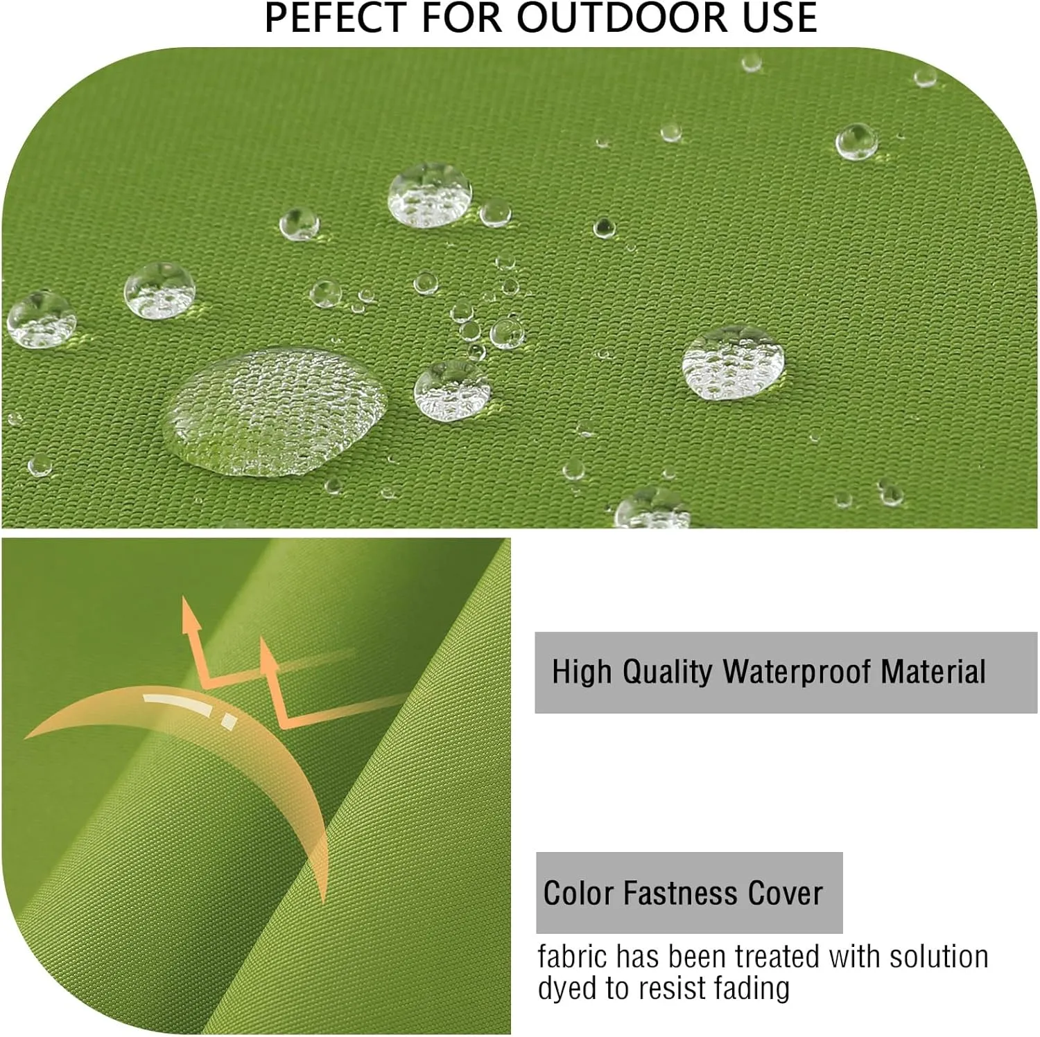 idee-home Outdoor Bench Cushion Waterproof, Bench Cushions for Outdoor Furniture, Patio Porch Swing Replacement Seat Pad with Ties for Garden Backyard, 48 x 18 Inch Green